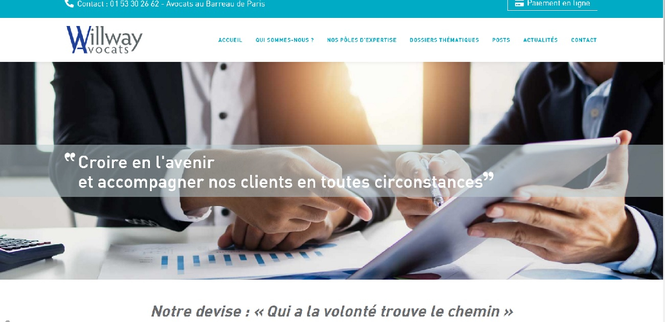 Willway Avocats: A New Identity, a New Site