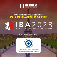 Herdem Will Participate As A Sole Sponsor Representing Turkey At The International Bar Association Conference in Paris